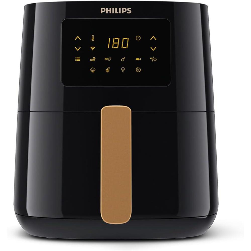 imagePhilips Domestic Appliances Airfryer Srie 3000 L 41L 08Kg Airfryer 13 en 1 90 de graisse en moins grce la technologie Rapid Air Digitale Application de recette HD925290Sans Fentre de Cuisson
