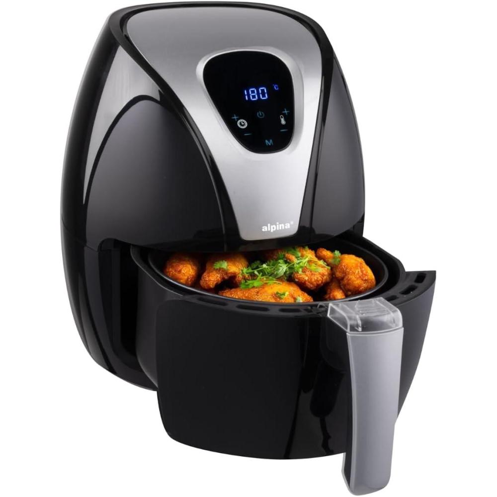 imagealpina Airfryer 45L  Friteuse  air chaud 14 personnes  Friteuse  air avec cran tactile numrique  Temprature rglable de 80  200 degrs  Fonction minuterie  Four  convection 1450W2 4L