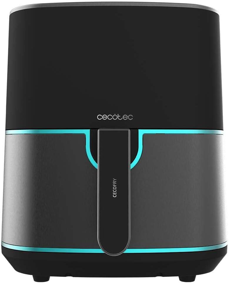 imageCecotec Friteuse Air sans Huile de 4 L avec Fentre Cecofry Fantastik Window 4000 Air Fryer 1400 W 9 Menus Contrle Tactile Technologie PerfectCoo 80200C Temps AjustableAcier Inoxydable Accessoires