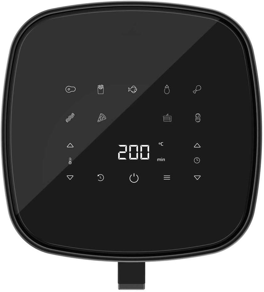 imageCecotec Friteuse Air sans Huile de 4 L avec Fentre Cecofry Fantastik Window 4000 Air Fryer 1400 W 9 Menus Contrle Tactile Technologie PerfectCoo 80200C Temps AjustableNoir Fentre Accessoires