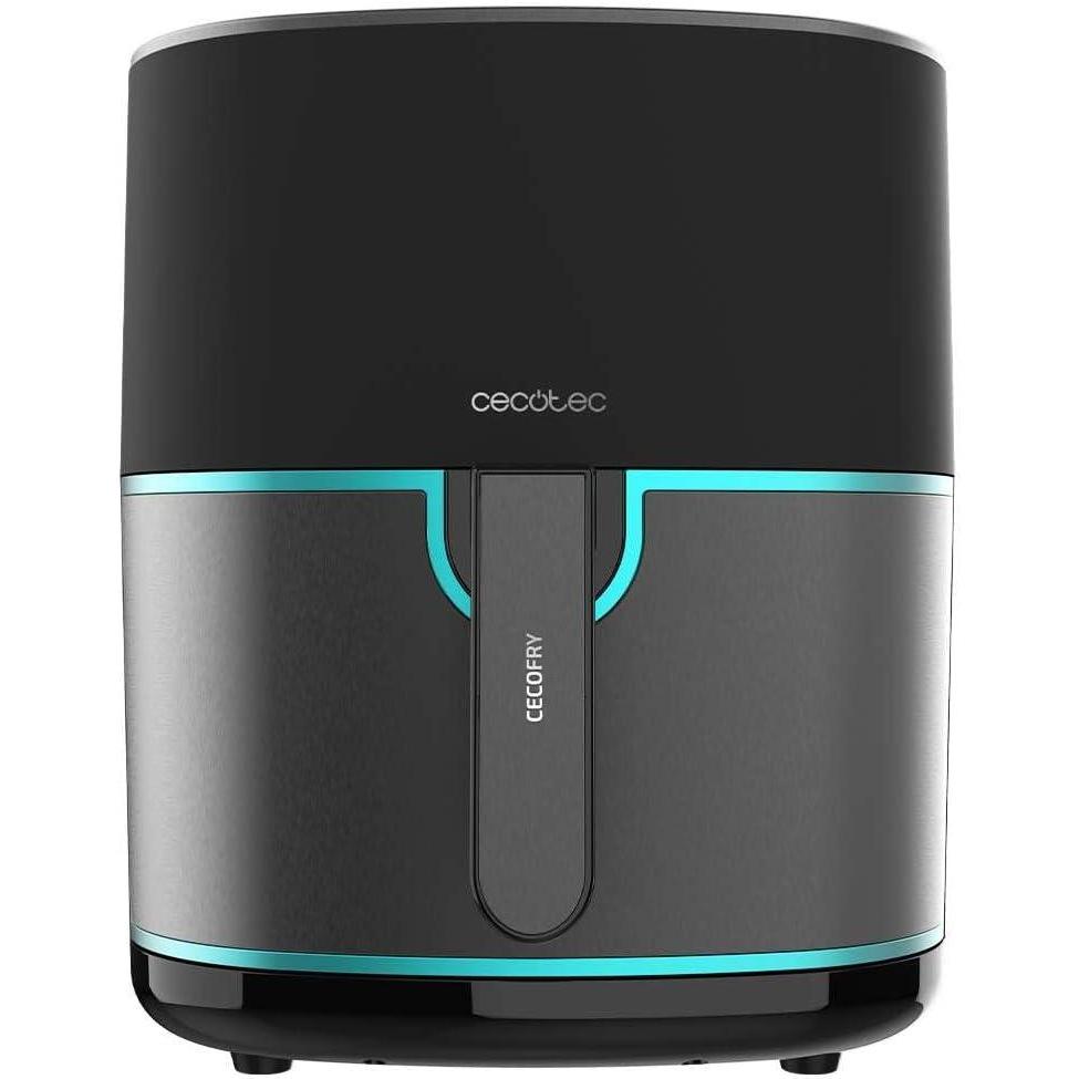 imageCecotec Friteuse Air sans Huile de 4 L avec Fentre Cecofry Fantastik Window 4000 Air Fryer 1400 W 9 Menus Contrle Tactile Technologie PerfectCoo 80200C Temps AjustableAcier Inoxydable