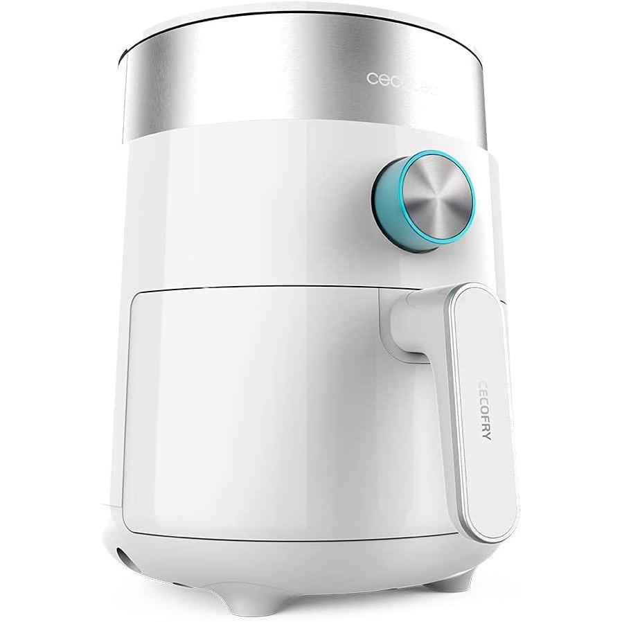 imageCecotec Friteuse sans Huile Cecofry Compact 2500Touch 1200 W Dittique Numerique et Compacte 19 L de Capacit Thermostat Temps ajustable Technologie PerfectCook Fonction FourBlanc