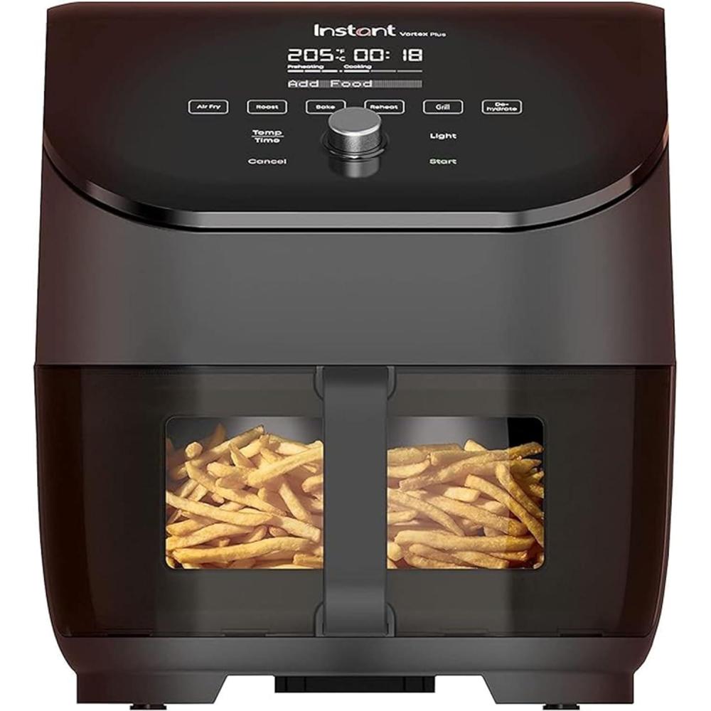 imageInstant Pot Vortex Plus Friteuse sans Huile 6 en 1 avec Vitre Transparente Fonctions Friteuse Air Rtir Ptisserie Grill Schage ChauffePlat Puissance 1700W