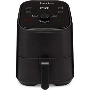 Instant Pot Vortex Compact Noir – Friteuse à air chaud 5 l, format familial, 4 en 1 – Air Fryer, séchage, cuisson, réchauffage, revêtement antiadhésif, facile à nettoyer, lavable au lave-vaisselle(2 L)