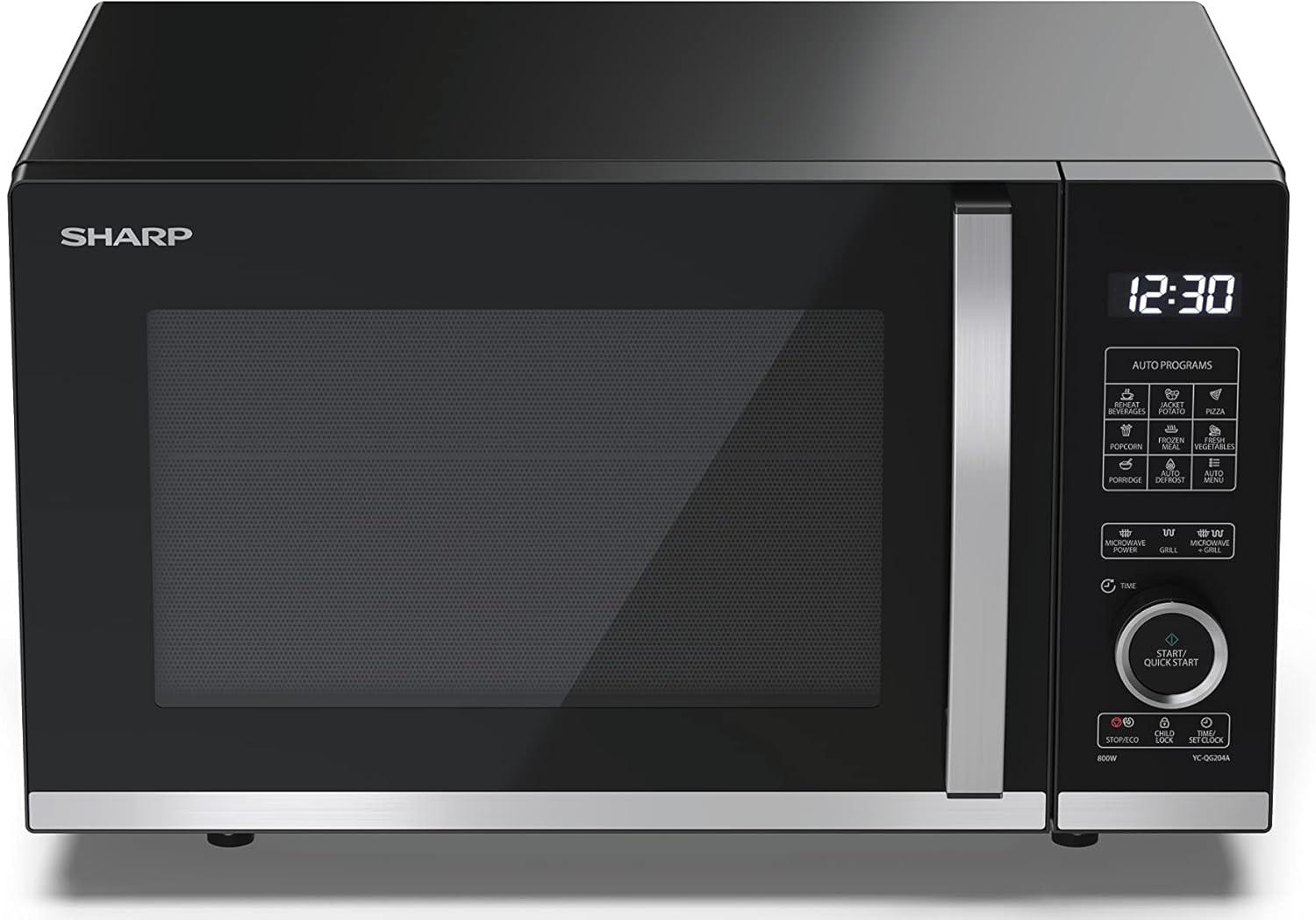 image:imageSharp YCPG254AES four Microondes 25 litres Grill Noir commandes semi numriquesNoir