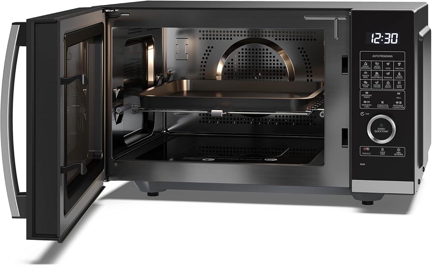 image:imageSharp YCPG254AES four Microondes 25 litres Grill Noir commandes semi numriquesNoir