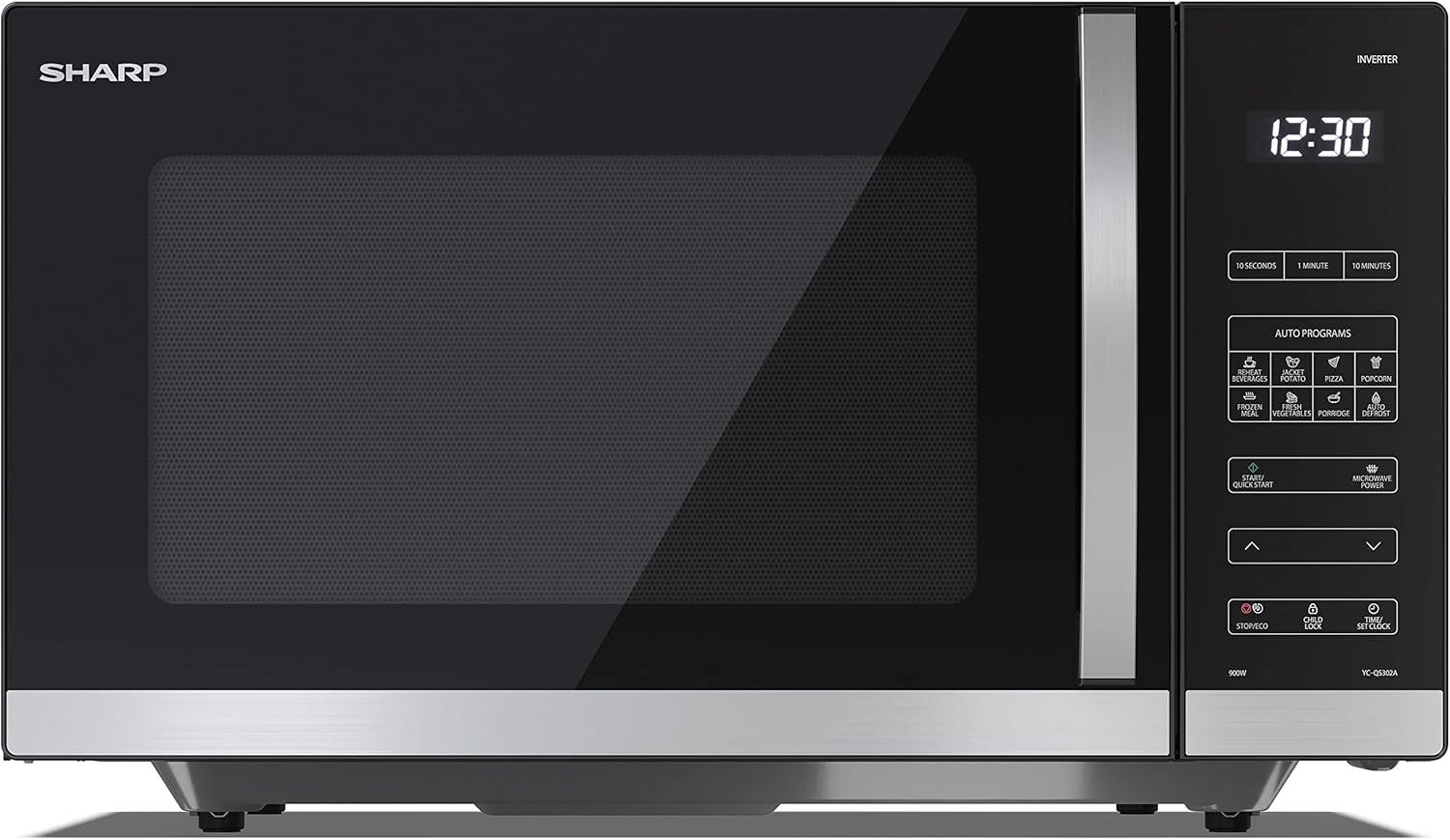 image:imageSharp YCPG254AES four Microondes 25 litres Grill Noir commandes semi numriquesNoir