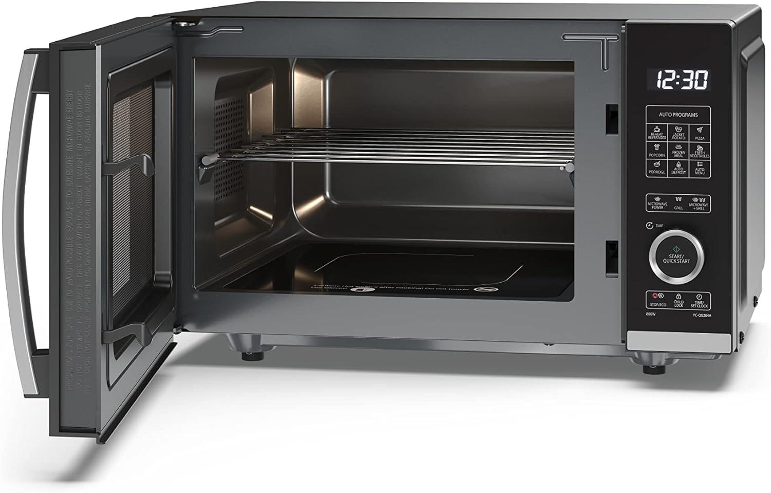 image:imageSharp YCPG254AES four Microondes 25 litres Grill Noir commandes semi numriquesNoir