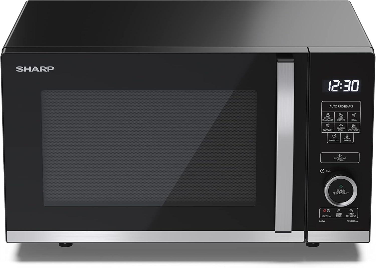image:imageSharp YCPG254AES four Microondes 25 litres Grill Noir commandes semi numriquesNoir