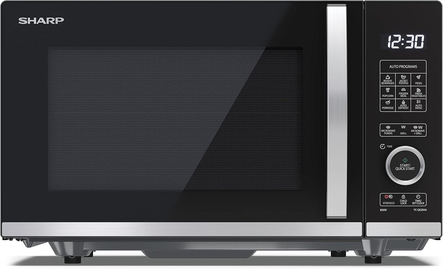 image:imageSharp YCPG254AES four Microondes 25 litres Grill Noir commandes semi numriquesNoir