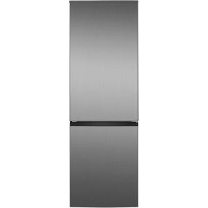 Bomann, Réfrigérateur et Congélateur 315L Inox KG7357-Inox, Réfrigérateur 219L, Congélateur 96L, Contrôle Température, Alarme Visuelle, 4 Clayettes en Verre, avec Éclairage LED, Pieds Réglables