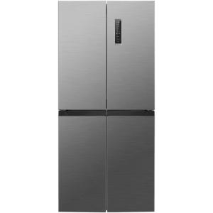 Bomann, Réfrigérateur et Congélateur 362L Inox KG7358-Inox, Capacité 173L, Réfrigérateur 121L, Congélateur 52L, Éclairage LED, Contrôle Température, Alarme Ouverture, Dimensions 142,5×49,5×56 cm(Inox)