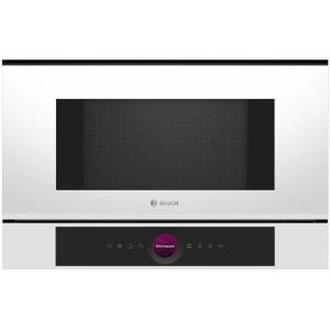 Bosch BFL520MS0 Série 4 – Micro-ondes intégrable, 60 x 38 cm, 21 litres, Inox(Blanc)