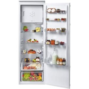 Candy CM4S518EW – Réfrigérateur 1 Porte 178 cm Avec Freezer – Intégrable À Glissière – 286l (253 + 33) – Froid Statique – 39 dB – 6 Clayettes – Eclairage LED – Porte Réversible
