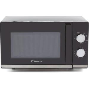 Candy Moderna CMG20TNMB Four Micro-ondes 700 W 20L , Fonction Gril, Fonction Décongélation, 20 litres, Plateau Tournant 24,5cm, Noir & Silver(GRIL 20L CLASSIQUE Noir)