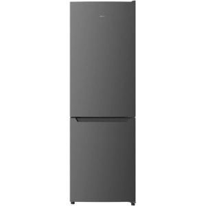 Cecotec Réfrigérateur Combiné 2 Portes Bolero CoolMarket Combi 322 White E. 322 L, Hauteur 185 cm et Largeur 60 cm, Basse Consommation, Système Multi Air Flow, Total No Frost et 2 Tiroirs.(Dark Inox)