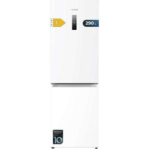 Cecotec Réfrigérateur Combiné 2 Portes Bolero CoolMarket Combi 322 White E. 322 L, Hauteur 185 cm et Largeur 60 cm, Basse Consommation, Système Multi Air Flow, Total No Frost et 2 Tiroirs.(White)