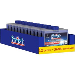 Finish Produit Lave-Vaisselle Nettoyant Machine Intégral – lot de 4 (250 ml)(250 ml (Lot de 12))