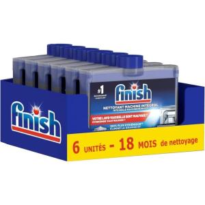 Finish Produit Lave-Vaisselle Nettoyant Machine Intégral – lot de 4 (250 ml)(250 ml (Lot de 6))