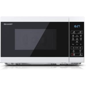 Sharp YC-PG254AE-S four Micro-ondes 25 litres + Grill, Noir commandes semi numériques(Blanc)