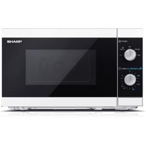 Sharp YC-PG254AE-S four Micro-ondes 25 litres + Grill, Noir commandes semi numériques(Blanc/Noir)
