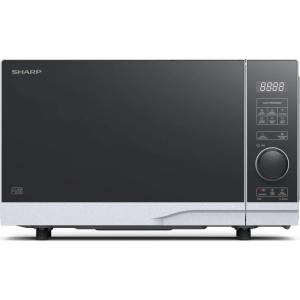 Sharp YC-PG254AE-S four Micro-ondes 25 litres + Grill, Noir commandes semi numériques(Blanc/Noire)