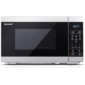 Sharp YC-PG254AE-S four Micro-ondes 25 litres + Grill, Noir commandes semi numériques(Silver)