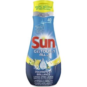 Sun Gel Lave-Vaisselle Tout En 1 Expert Plus Citron 900ml – 52 Lavages(Citron)