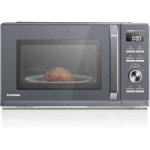 Toshiba MW3-AC26PFI(MG) Four à Micro-ondes 26L Air chaud combiné, 6-en-1 900W avec Cuiseur Vapeur en Gris Morandi, 6 Programmes 10 Niveaux de Puissance, 10 Menus Automatiques(25L Gril 3-en-1)