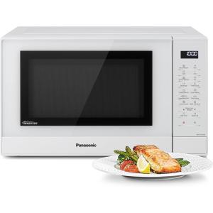 Panasonic NN-GT45KWSUG Four Micro-Ondes Gril et Plateau Tournant en Verre, 31L, 1000W, Technologie Inverter, 24 Programmes Auto, Décongélation, 7 Niveaux de Puissance, Minuterie, Affichage LED, Blanc(Blanc)