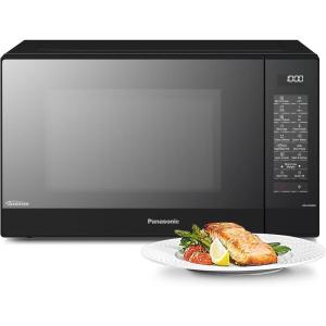 Panasonic NN-GT45KWSUG Four Micro-Ondes Gril et Plateau Tournant en Verre, 31L, 1000W, Technologie Inverter, 24 Programmes Auto, Décongélation, 7 Niveaux de Puissance, Minuterie, Affichage LED, Blanc(Noir)