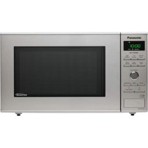 Panasonic NN-SD28HSGTG-F Four Micro-Ondes Technologie Inverter Plateau Tournant en Verre, 23L, 1000W, 10 Programmes auto, Décongélation Turbo, 6 puissances, Minuterie, LED, Acier Inoxydable Noir(Inox)