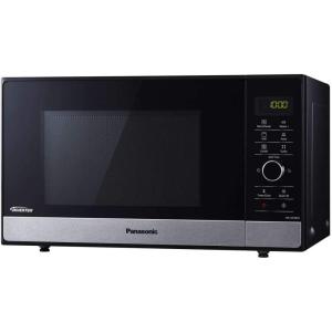 Panasonic NN-SD28HSGTG-F Four Micro-Ondes Technologie Inverter Plateau Tournant en Verre, 23L, 1000W, 10 Programmes auto, Décongélation Turbo, 6 puissances, Minuterie, LED, Acier Inoxydable Noir(Noir)