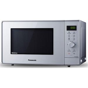 Panasonic NN-SD28HSGTG-F Four Micro-Ondes Technologie Inverter Plateau Tournant en Verre, 23L, 1000W, 10 Programmes auto, Décongélation Turbo, 6 puissances, Minuterie, LED, Acier Inoxydable Noir(Argent)