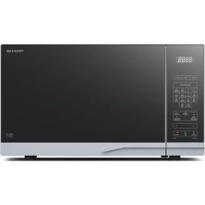 Sharp MS02EB 20 litres Noir – Micro-ondes 800 W – 11 niveaux de puissance – Fonction de décongélation(Argent/Noir)