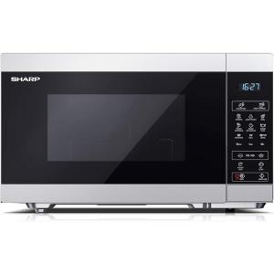 Sharp MS02EB 20 litres Noir – Micro-ondes 800 W – 11 niveaux de puissance – Fonction de décongélation(Gris)
