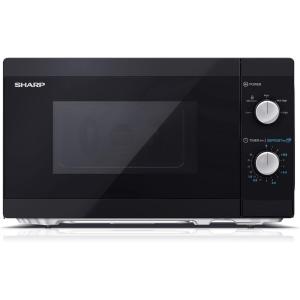 Sharp MS02EB 20 litres Noir – Micro-ondes 800 W – 11 niveaux de puissance – Fonction de décongélation(Noire)