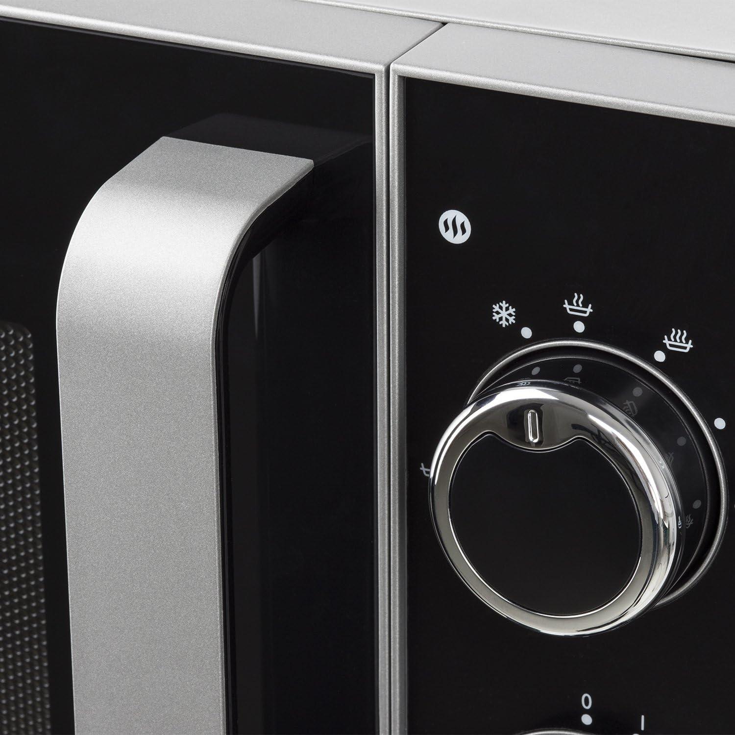 imageHKoenig VIO2 Microondes multifonction compact 20L 700W Plateau tournant 245cm 6 niveaux de puissance Dconglation express Minuterie jusqu 60 min Design miroir noirVIO4