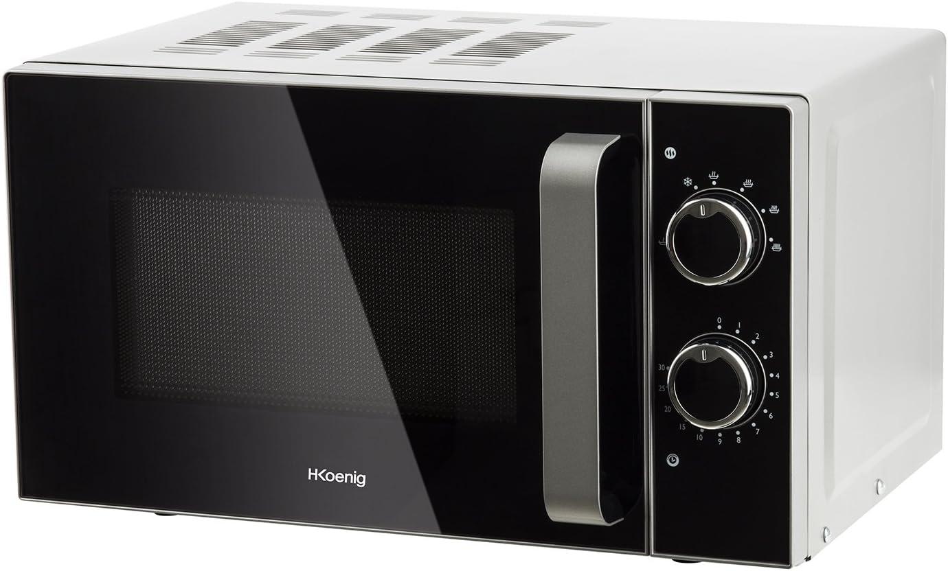 imageHKoenig VIO2 Microondes multifonction compact 20L 700W Plateau tournant 245cm 6 niveaux de puissance Dconglation express Minuterie jusqu 60 min Design miroir noirVIO4