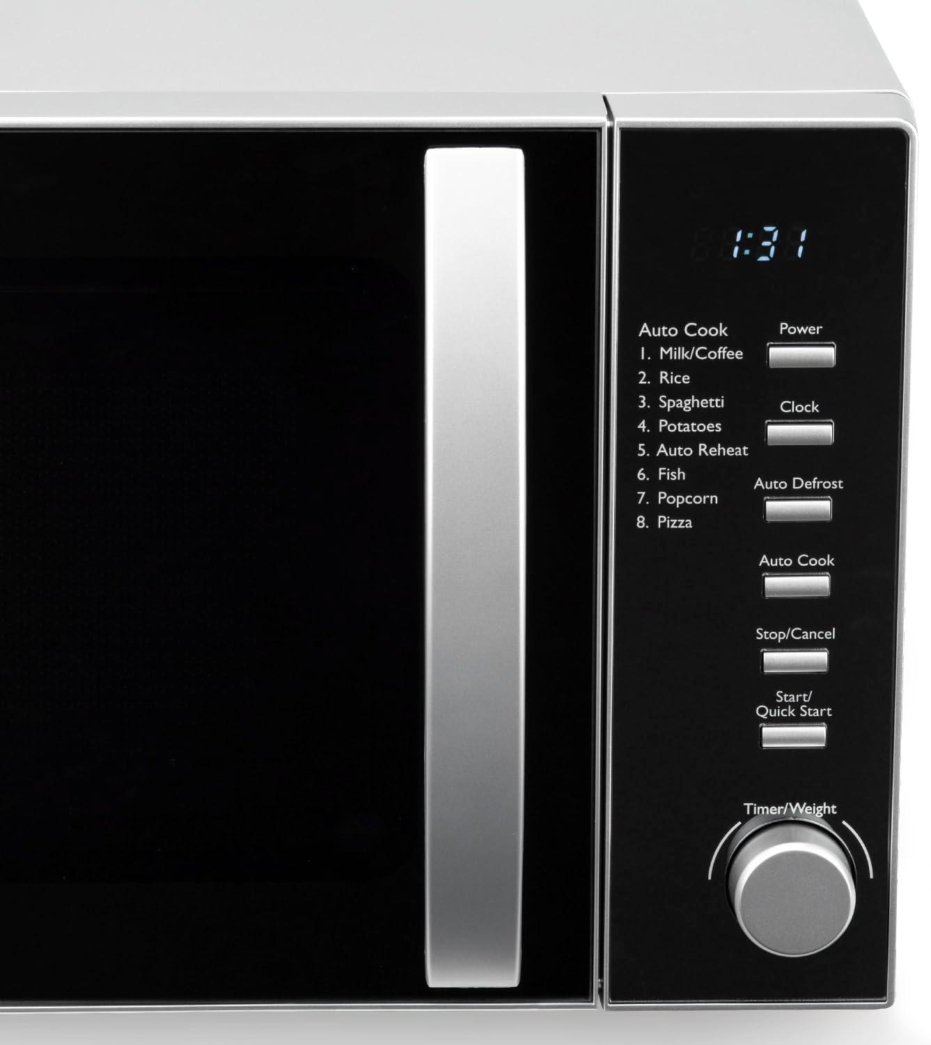 imageHKoenig VIO2 Microondes multifonction compact 20L 700W Plateau tournant 245cm 6 niveaux de puissance Dconglation express Minuterie jusqu 60 min Design miroir noirVIO2