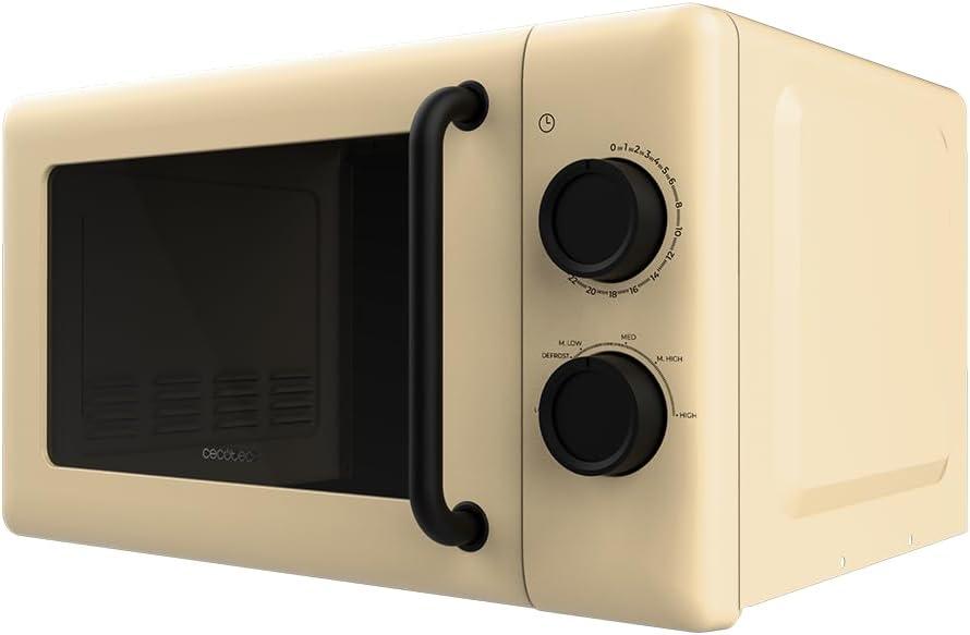 imageCecotec Microondes Digital avec Grill de 20L Proclean 5110 Blue 700W en 6 Niveaux et Grill de 800W Mode Dconglation Signal de Fin de Cuisson Lampe Intrieure Minuteur 30 Design en BleuJaune