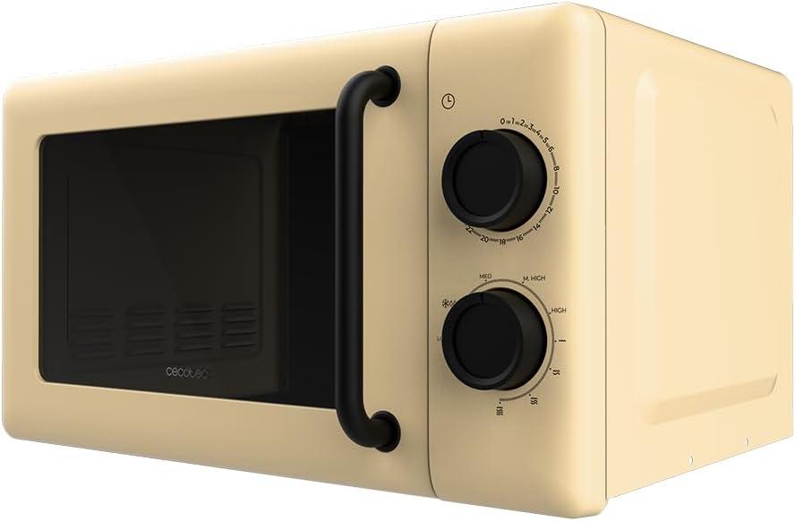 imageCecotec Microondes Digital avec Grill de 20L Proclean 5110 Blue 700W en 6 Niveaux et Grill de 800W Mode Dconglation Signal de Fin de Cuisson Lampe Intrieure Minuteur 30 Design en BleuJaune