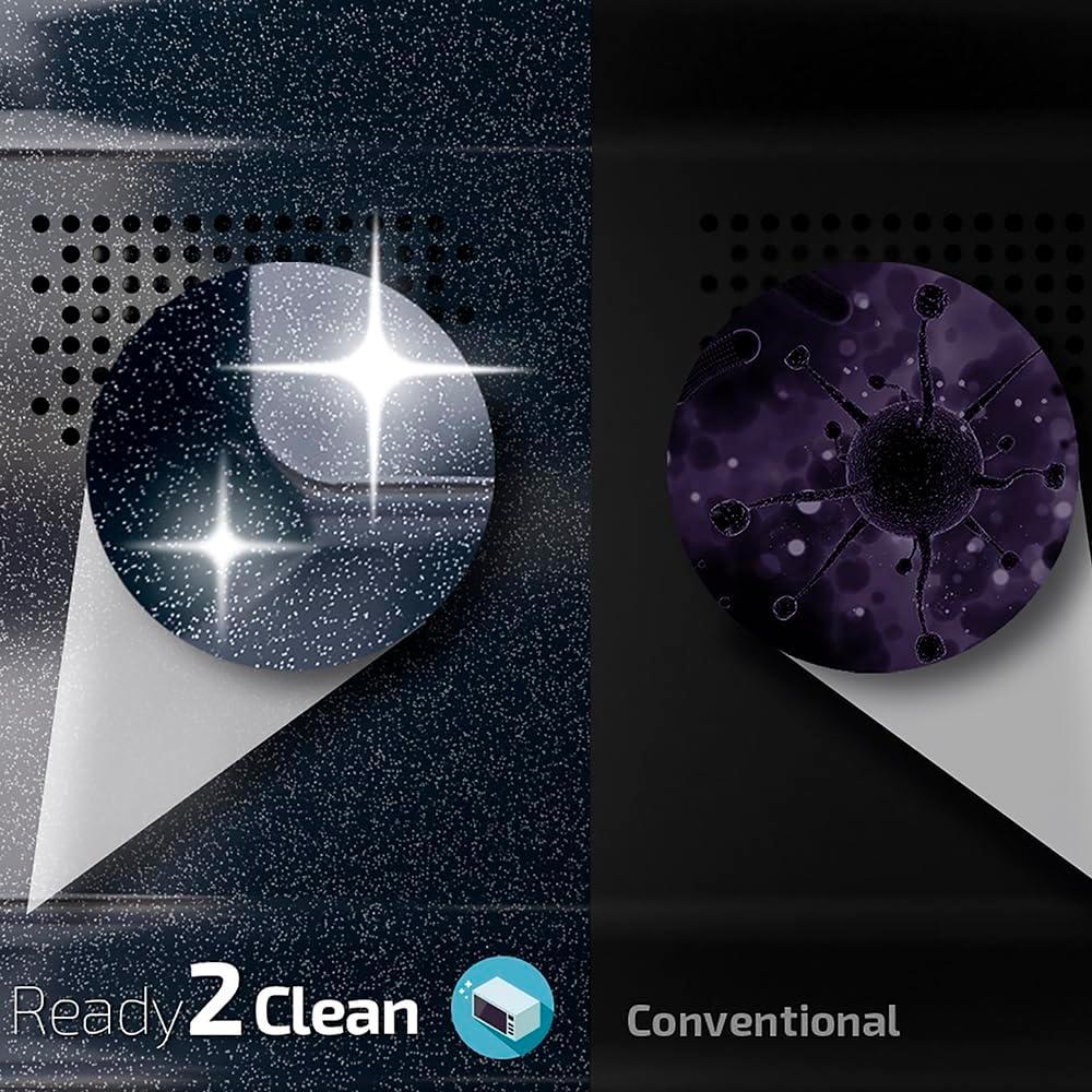 imageCecotec Microondes ProClean 3160 Revtement Ready2Clean pour Un Meilleur Nettoyage Technologie 3D WAVE Grill 800 W 20 L Design lgant avec Porte 6 Niveaux Argent Miroir20L Proclean