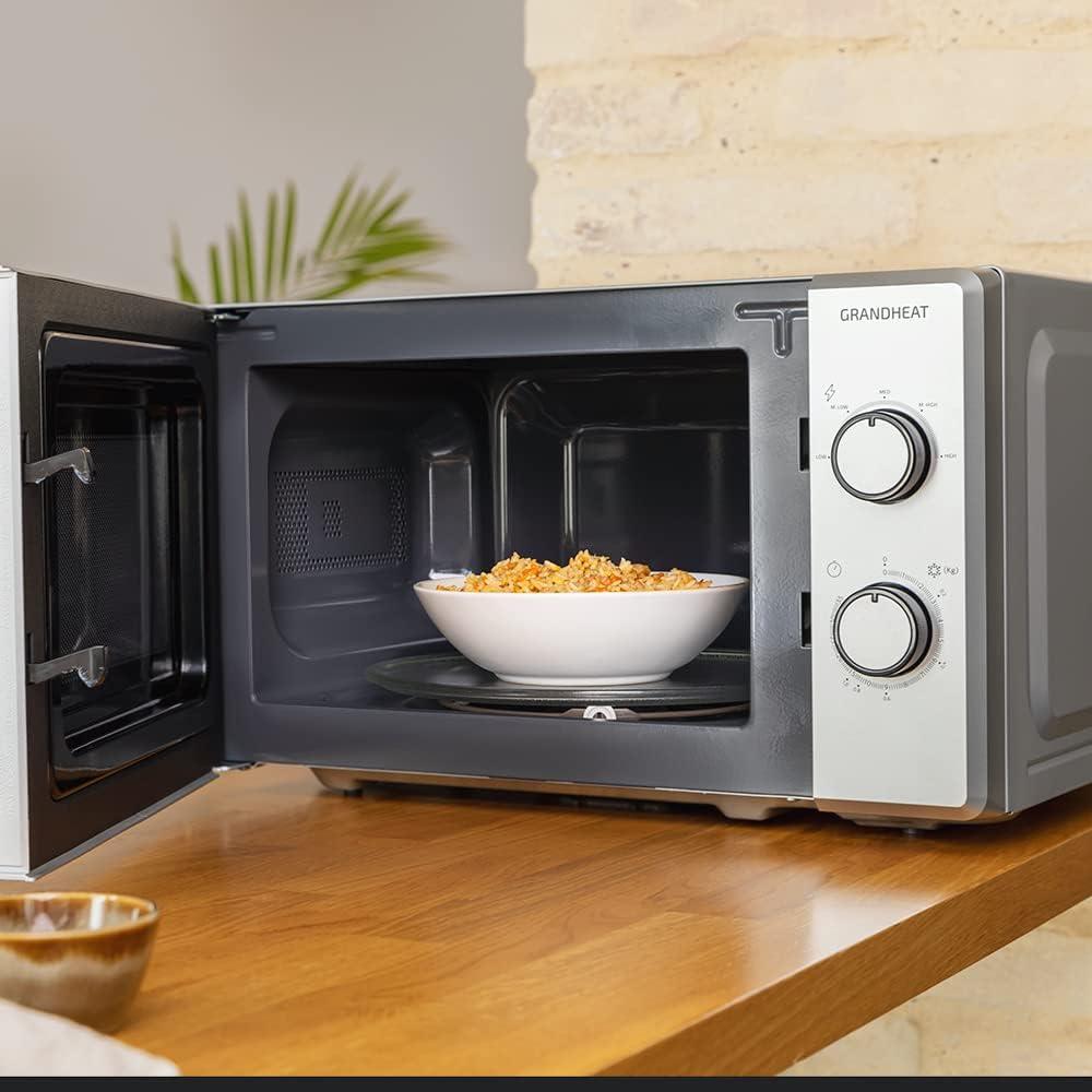 imageCecotec Microondes ProClean 3160 Revtement Ready2Clean pour Un Meilleur Nettoyage Technologie 3D WAVE Grill 800 W 20 L Design lgant avec Porte 6 Niveaux Argent Miroir20L GrandHeat