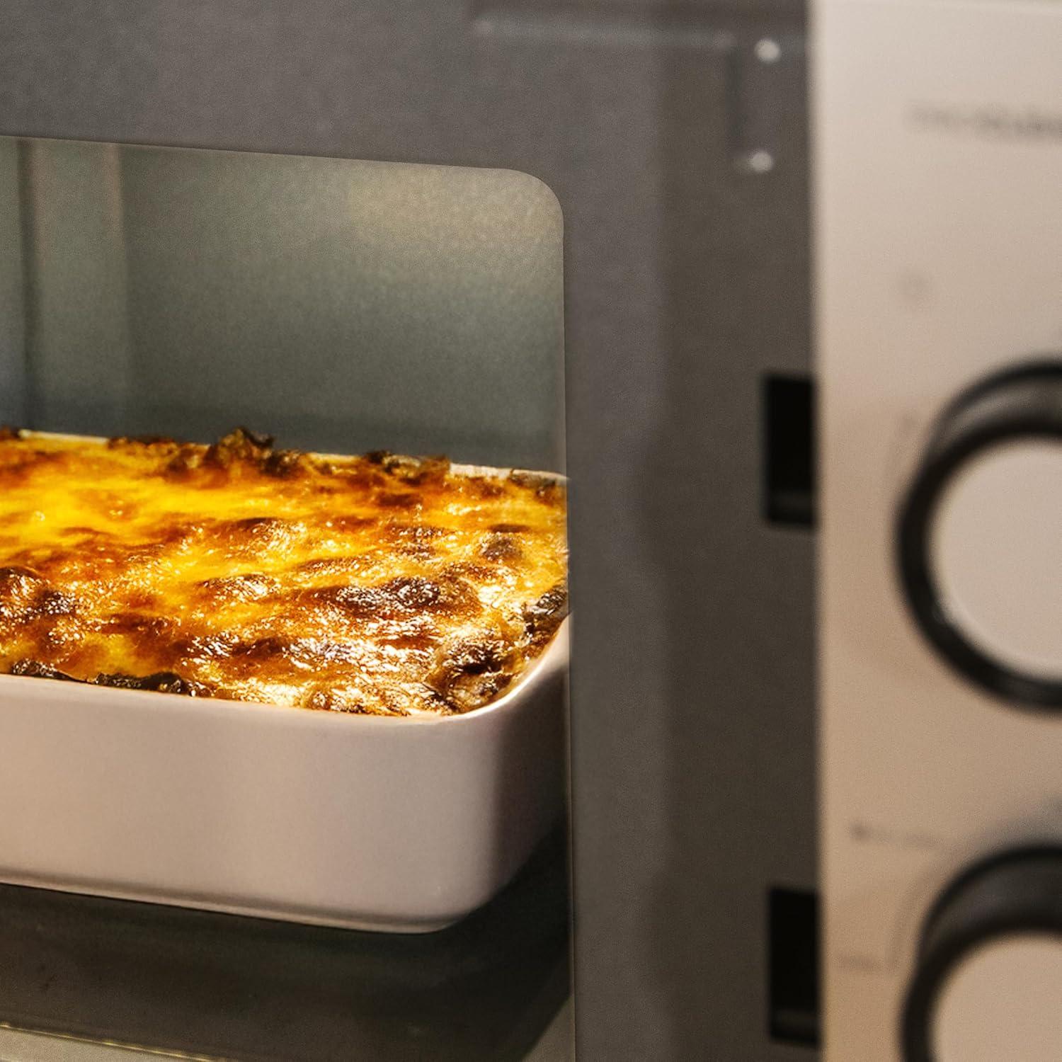 imageCecotec Microondes Proclean 5010 Flatbed Inox Capacit 20L 700W 5 niveaux gril halogne de 800W 8 programmes automatiques cran LED et technologie 3DWave pour une cuisson optimaleAcier Porte Miroir