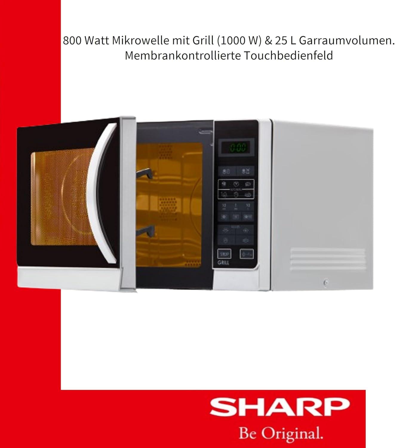 imageSharp R742WW Microondes Gril 25 litres BlancArgent