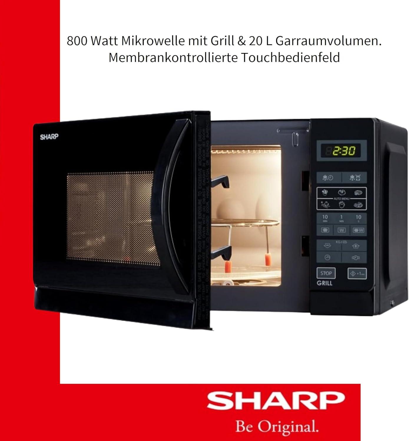 imageSharp R742WW Microondes Gril 25 litres BlancNoir