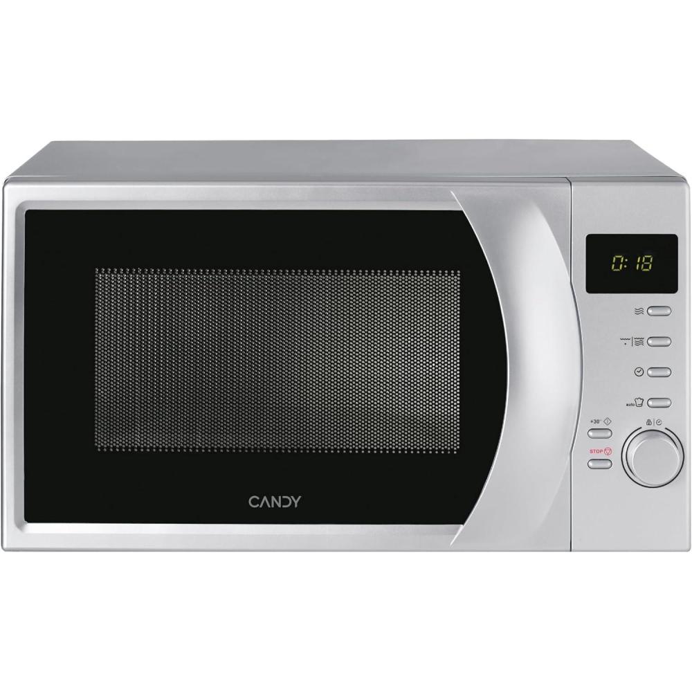 imageCandy CMG2071DS Microondes avec cran numriquePuissant 700 W Gril 900Wcapacit 20L 6 Niveaux de puissance 9 Menus automatiquesFonction dconglationCuisson expressScurit enfantSilver2OL Noir