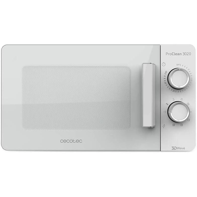 imageCecotec ProClean 3020 Microonde blanc avec revtement Ready2Clean technologie 3DWave input 1150W output 700W 20L 6 modesRevtement Cramique