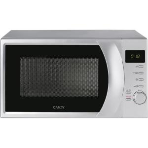 Candy CMG2071DS Micro-ondes avec écran numérique,Puissant 700 W + Gril 900W,capacité 20L, 6 Niveaux de puissance + 9 Menus automatiques,Fonction décongélation,Cuisson express,Sécurité enfant,Silver(2OL – Noir)
